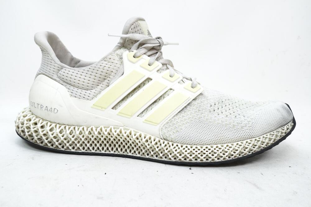 Adidas Ultra 4D Shoes Mens Size 13 White Knit Running Low Top Sneakers GX6366